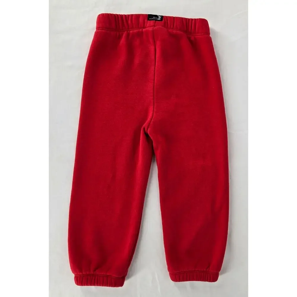 GAP x DISNEY 2024 KIDS MICKEY MODERN RED SWEAT PANT SIZE TODDLER 2 YEARS
